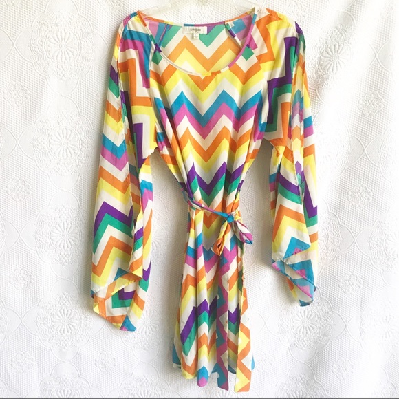 Umgee Dresses & Skirts - Umgee dress with multi colored chevron